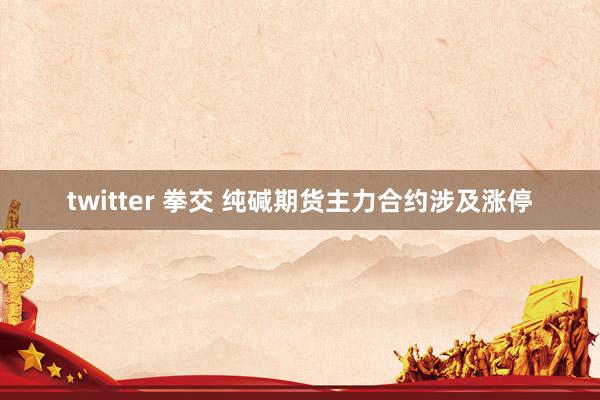 twitter 拳交 纯碱期货主力合约涉及涨停