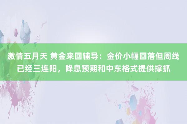 激情五月天 黄金来回辅导：金价小幅回落但周线已经三连阳，降息预期和中东格式提供撑抓