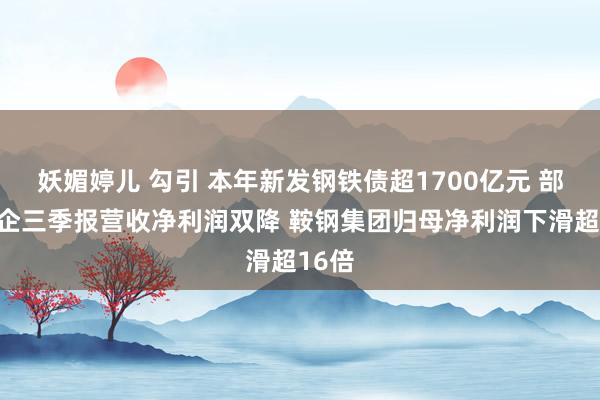 妖媚婷儿 勾引 本年新发钢铁债超1700亿元 部分钢企三季报营收净利润双降 鞍钢集团归母净利润下滑超16倍