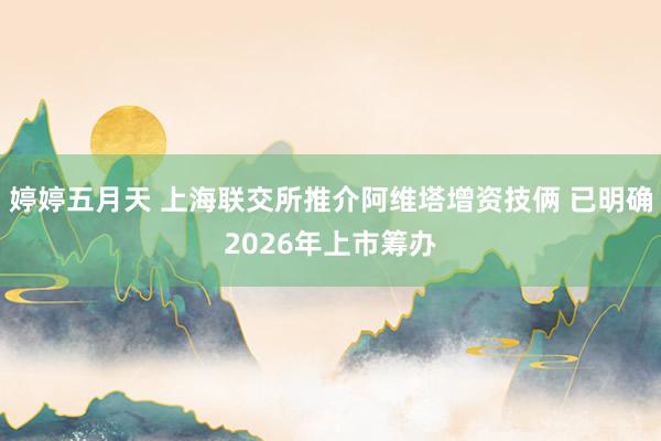 婷婷五月天 上海联交所推介阿维塔增资技俩 已明确2026年上市筹办