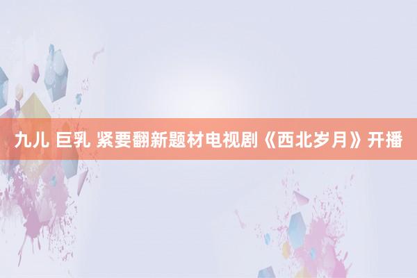 九儿 巨乳 紧要翻新题材电视剧《西北岁月》开播