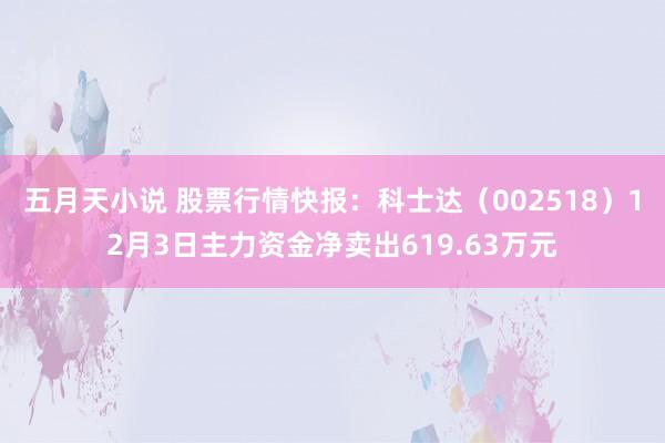 五月天小说 股票行情快报：科士达（002518）12月3日主力资金净卖出619.63万元