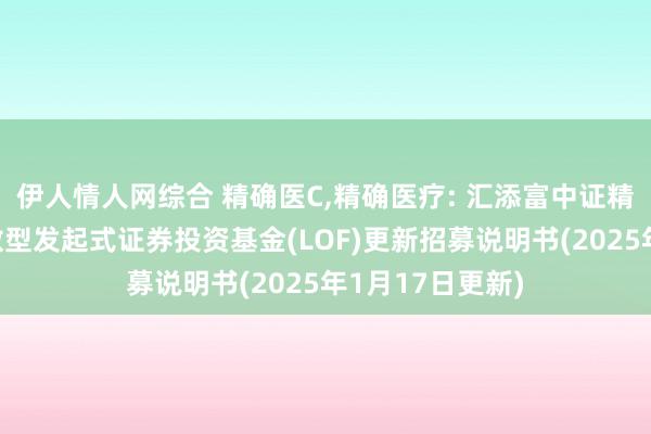 伊人情人网综合 精确医C,精确医疗: 汇添富中证精确医疗主题指数型发起式证券投资基金(LOF)更新招募说明书(2025年1月17日更新)